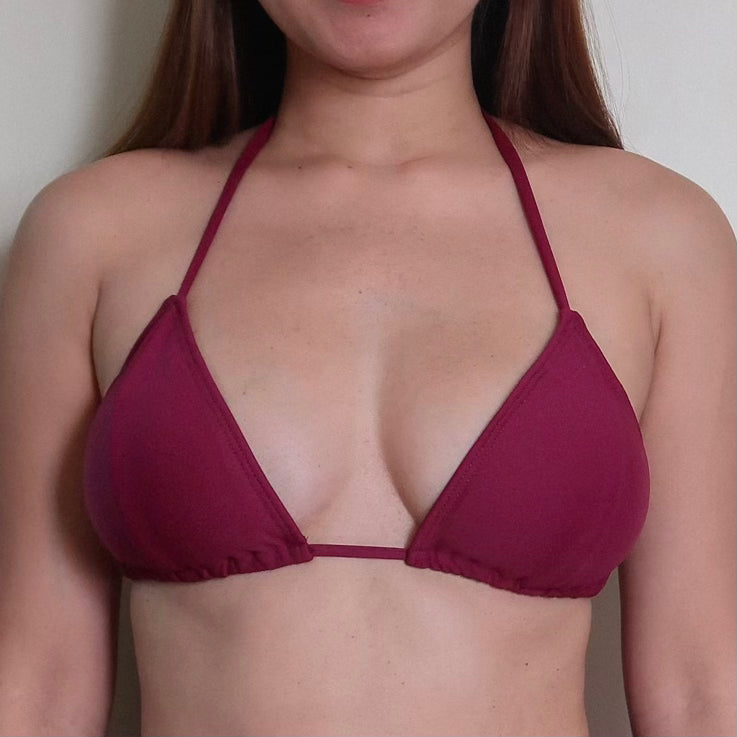 ITALY Bikini Top Plum